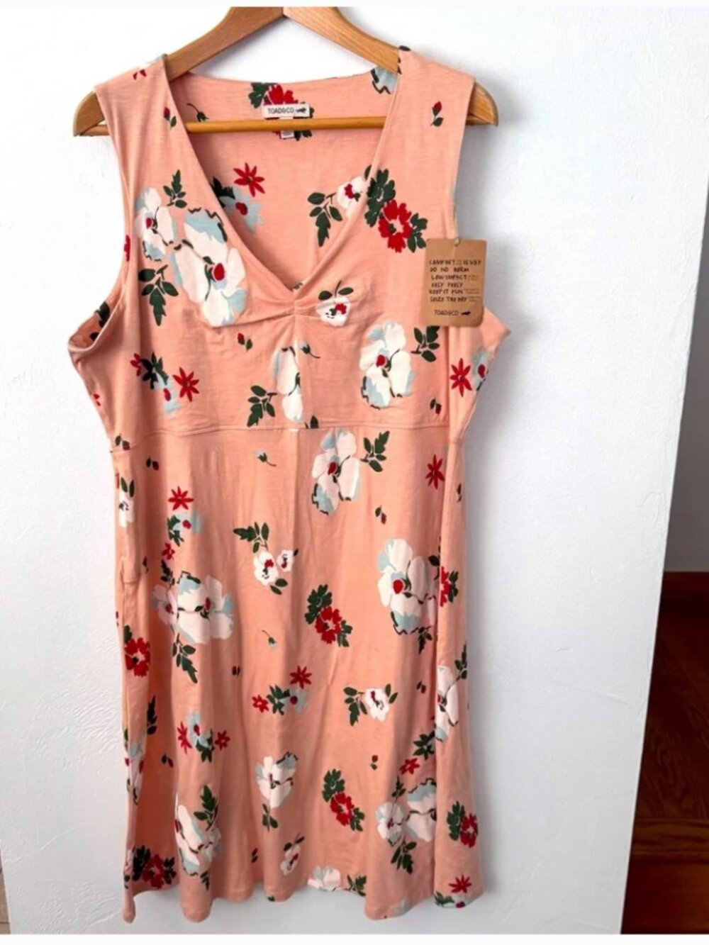 Toad & Co. RoseMarie dress in Buckthorn Floral Print Size XL